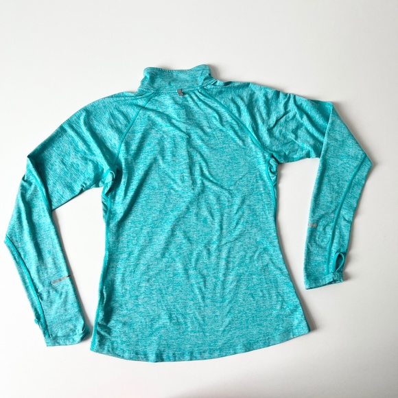 Nike Running 1/4 Zip Dri-Fit Long Sleeve Mock Neck Baselayer  Blue Small - Picture 6 of 7